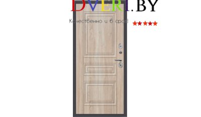 M52 с фрезеровкой Букле графит - ФЛ-10 Дуб Сонома светлый