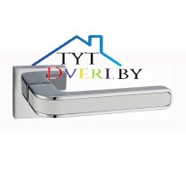 Ручка дверная Рико КВ. А1549Е (Lockit) (PC/White)