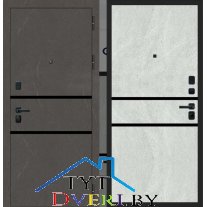 M108 ФЛП-121 Мрамор грей темный - ФЛП-121 Мрамор грей светлый
