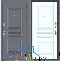 M52 с фрезеровкой Букле графит - ФЛ-10 Velluto Bianco AG 700